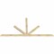 Ekena Millwork Saratoga Rough Sawn Timber Gable Bracket, Douglas Fir, 108"W x 54"H x 2"D x 4"F, 12/12 Pitch GBW108X54X0204SAR00RDF - alternate 2